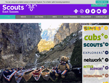 Tablet Screenshot of eastsussexscouts.org.uk